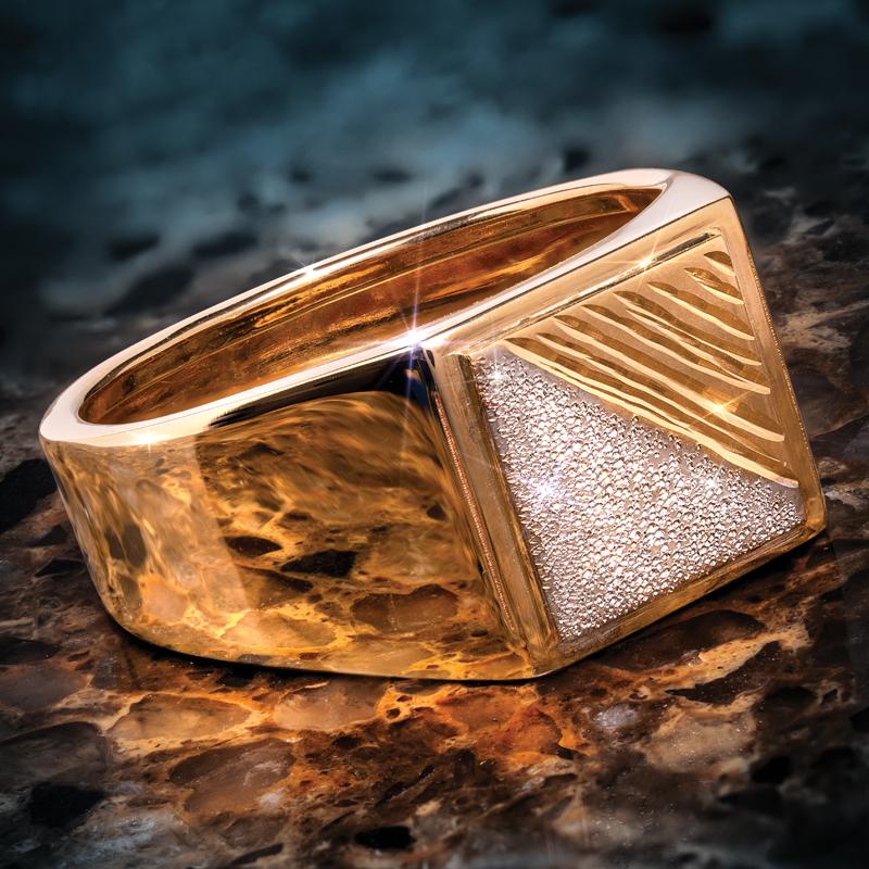14K Italian Gold Men's Marco Ring